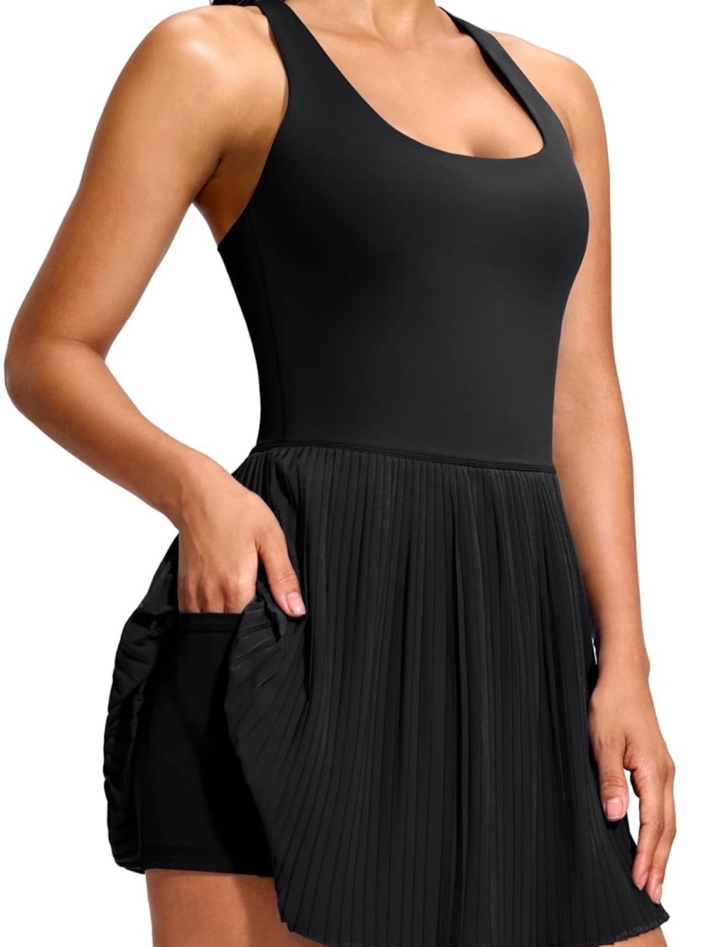 Soothfeel Womens Tennis Dress Athletic Dress with Built-in Bra